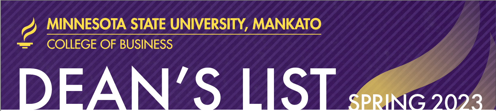 a purple and yellow striped background with white letters