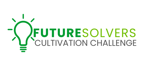 The FutureSolvers Cultivation Challenge logo with an illustrated light bulb