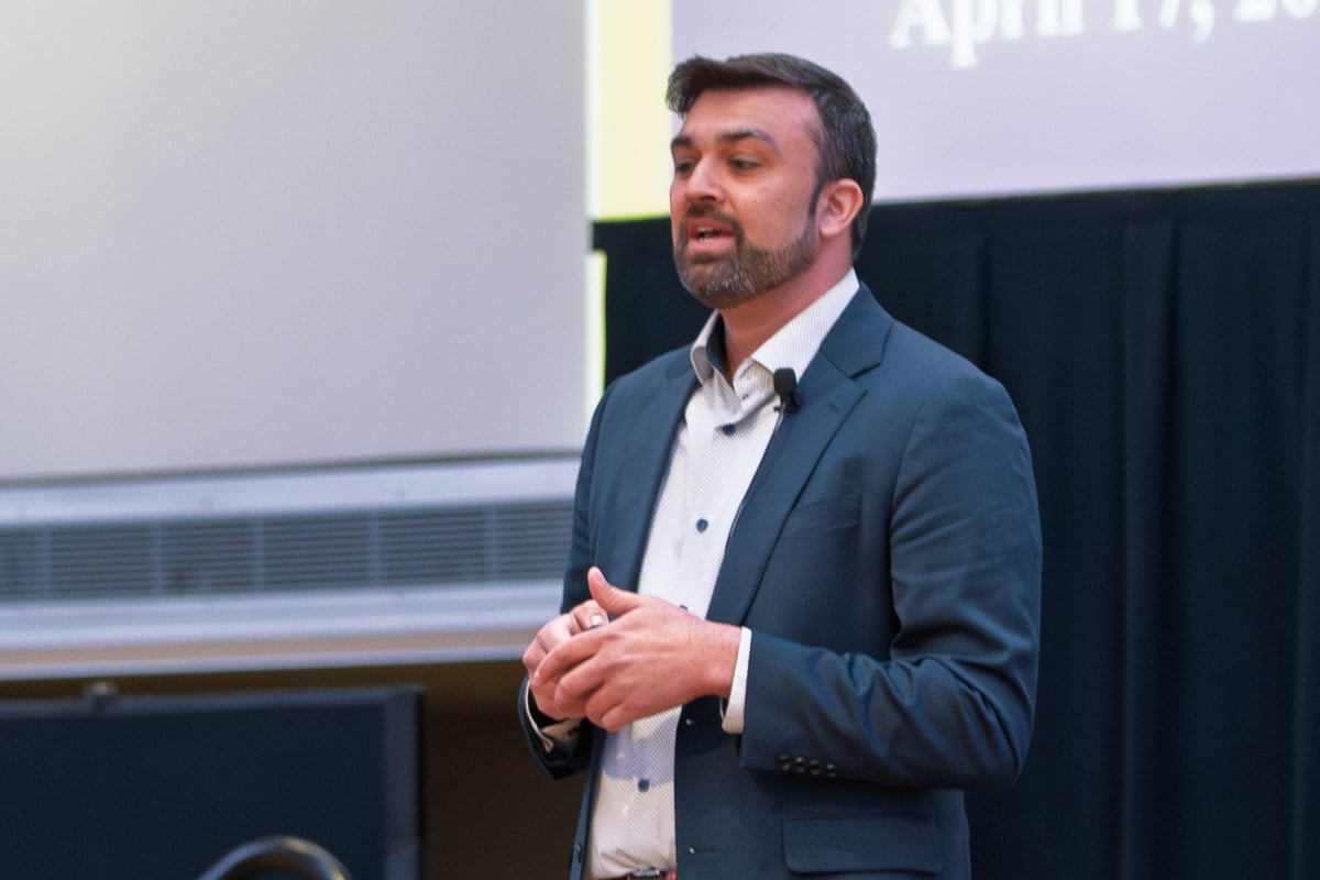 Keynote speaker, Kumar Balasubrahmanyan, at the 2026 Annual Conference on Financial Success.