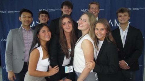 The 2026 AMA Mankato (Marketing Club) members posing for a group photo